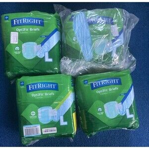 80 FitRight OptiFit Ultra Adult Incontinence Briefs Large Waists 44" to 56"